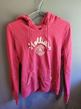 Hollister Coral Pink Pullover Hoodie